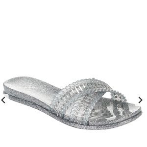 Brand New Vince Camuto Erindra Embellished Jelly Slide Sandals